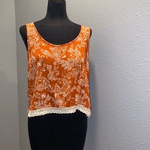 Orange and white tank. UT top. Burnt orange tank.